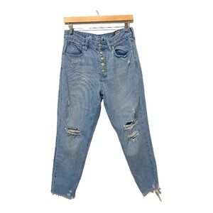 We The Free Light Wash Buttonfly Slim Jeans 29